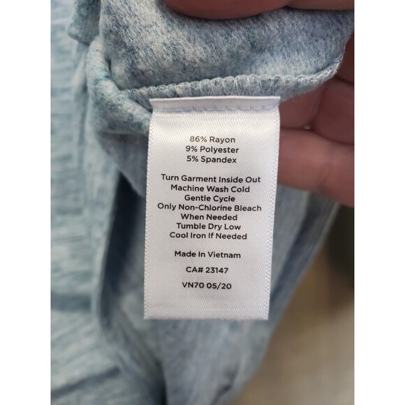 T by Talbots Blue Cowl Neck Long Sleeve Knit Tunic Size XL - Picture 5 of 5